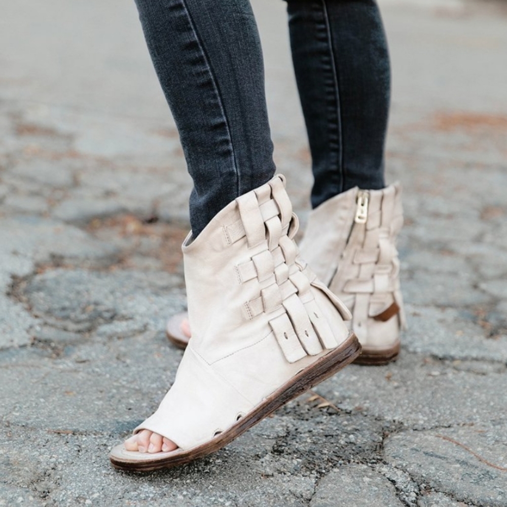 A.S.98 The Rawlins Leather Sandal Peep Toe